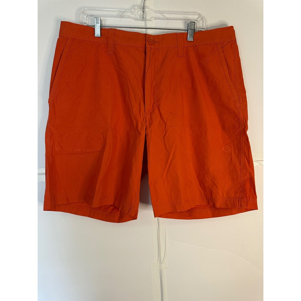Columbia Outdoor Hiking Shorts Quick Dry Active Casual Orange Mens Size 40
